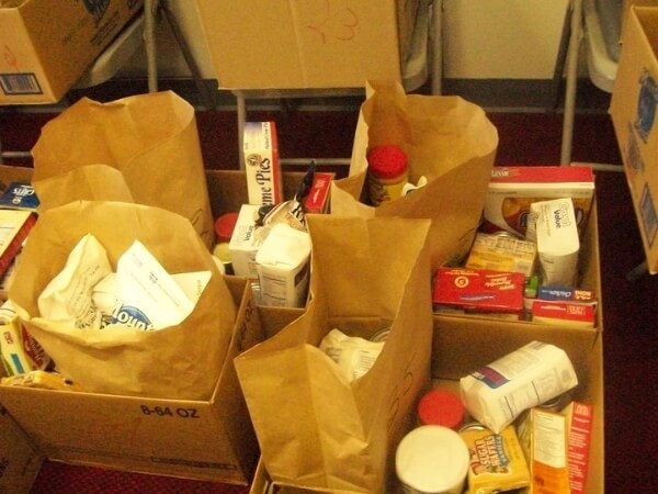 Groceries donated to the Food Pantry Ministry